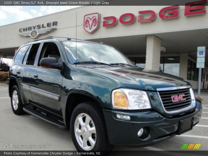 Emerald Jewel Green Metallic / Light Gray 2005 GMC Envoy SLT 4x4