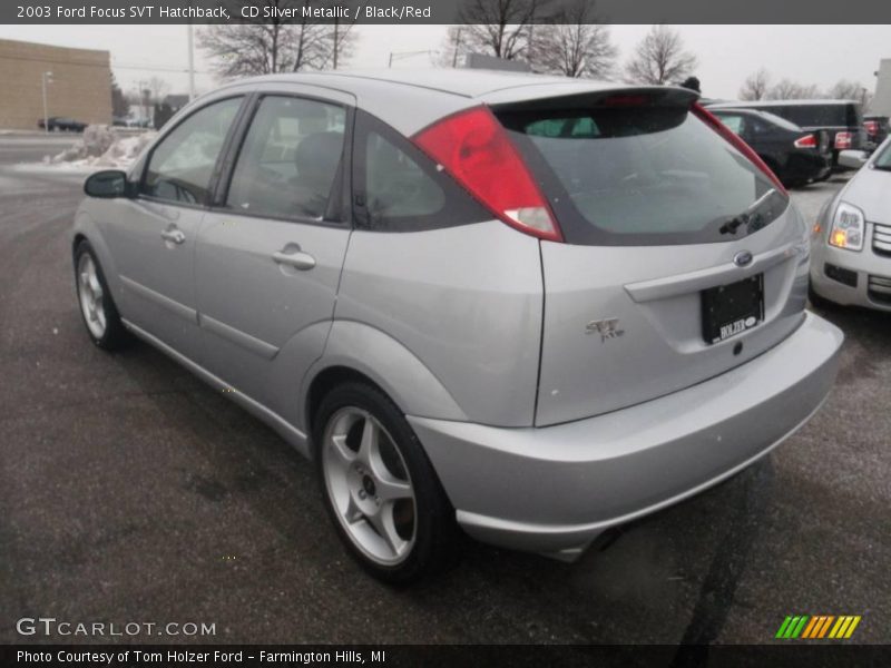 CD Silver Metallic / Black/Red 2003 Ford Focus SVT Hatchback