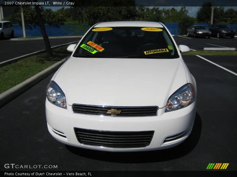 White / Gray 2007 Chevrolet Impala LT