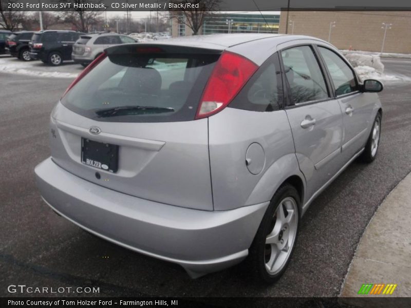 CD Silver Metallic / Black/Red 2003 Ford Focus SVT Hatchback