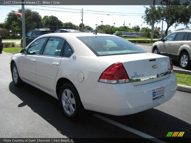 White / Gray 2007 Chevrolet Impala LT