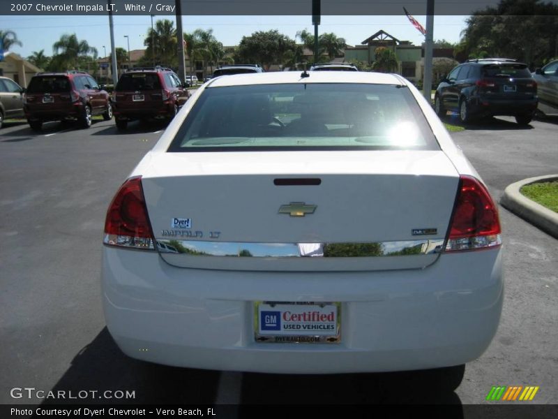 White / Gray 2007 Chevrolet Impala LT