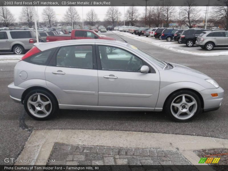 CD Silver Metallic / Black/Red 2003 Ford Focus SVT Hatchback