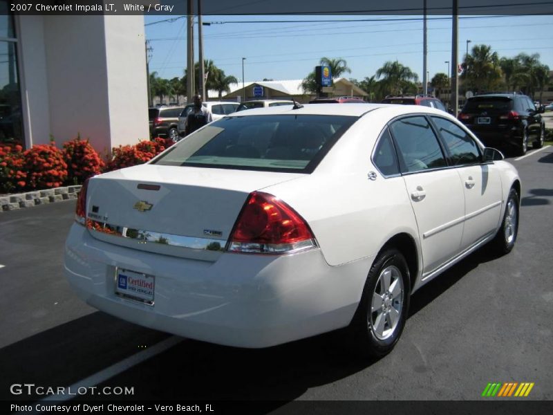 White / Gray 2007 Chevrolet Impala LT