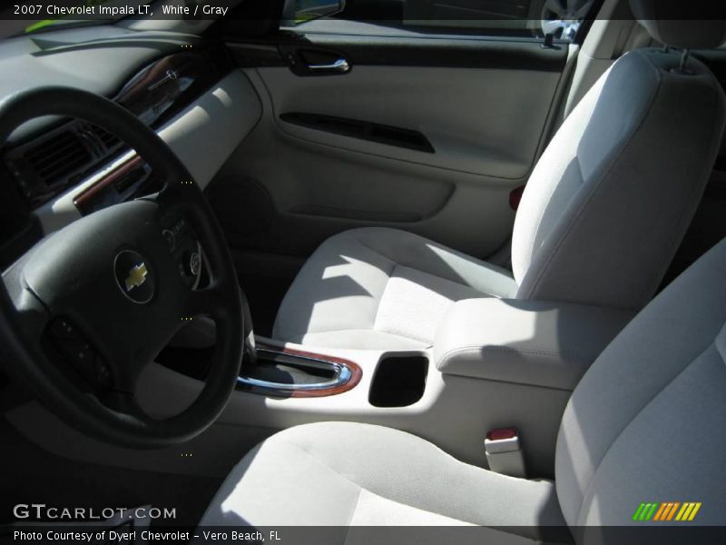 White / Gray 2007 Chevrolet Impala LT