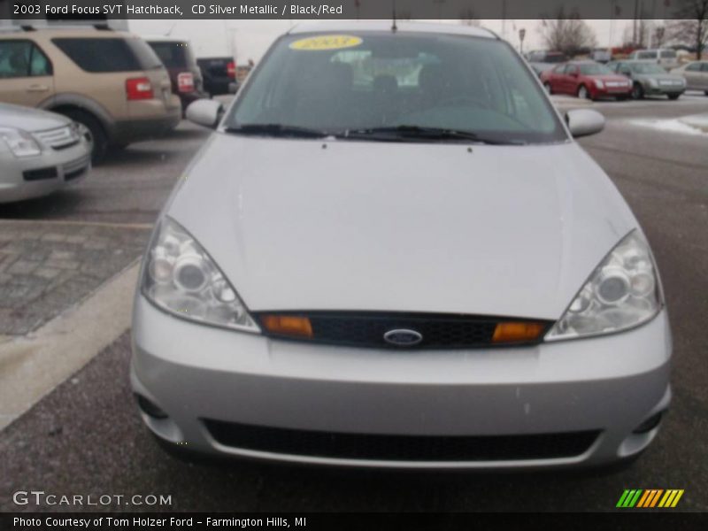 CD Silver Metallic / Black/Red 2003 Ford Focus SVT Hatchback