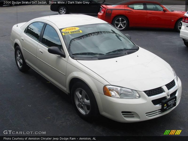 Stone White / Dark Slate Grey 2006 Dodge Stratus SXT Sedan