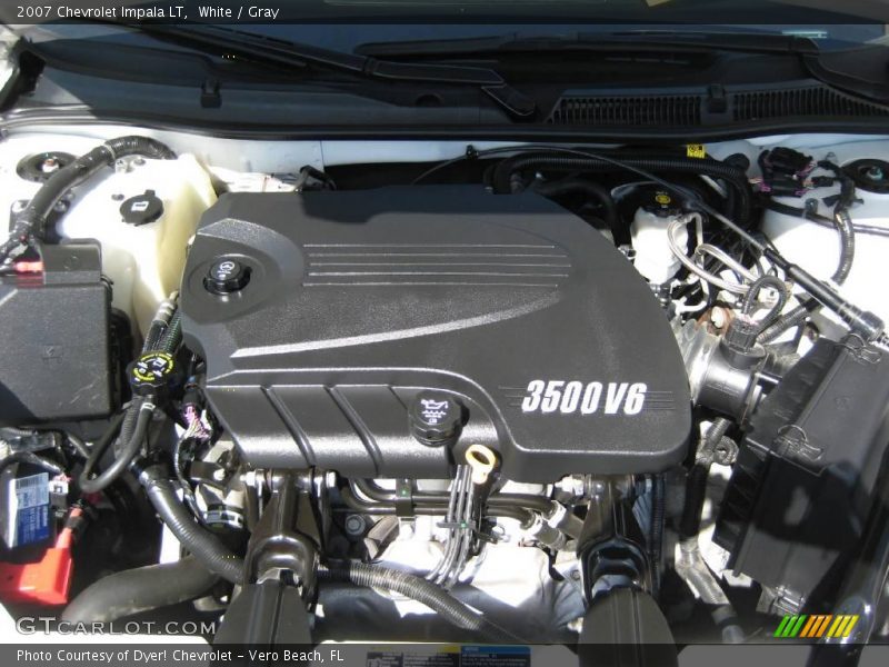 White / Gray 2007 Chevrolet Impala LT