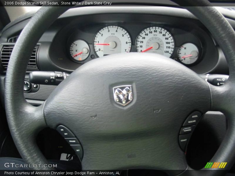 Stone White / Dark Slate Grey 2006 Dodge Stratus SXT Sedan
