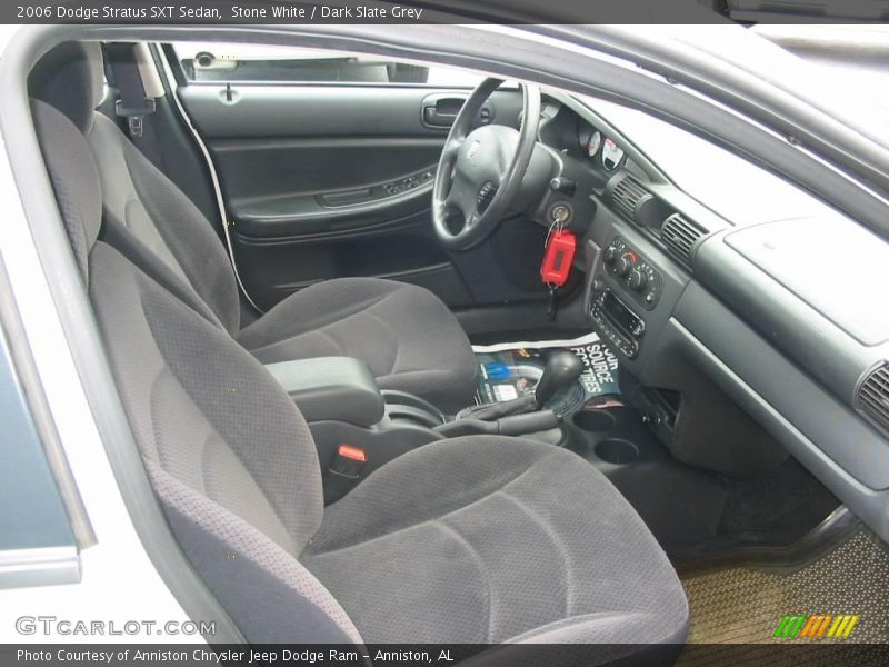 Stone White / Dark Slate Grey 2006 Dodge Stratus SXT Sedan