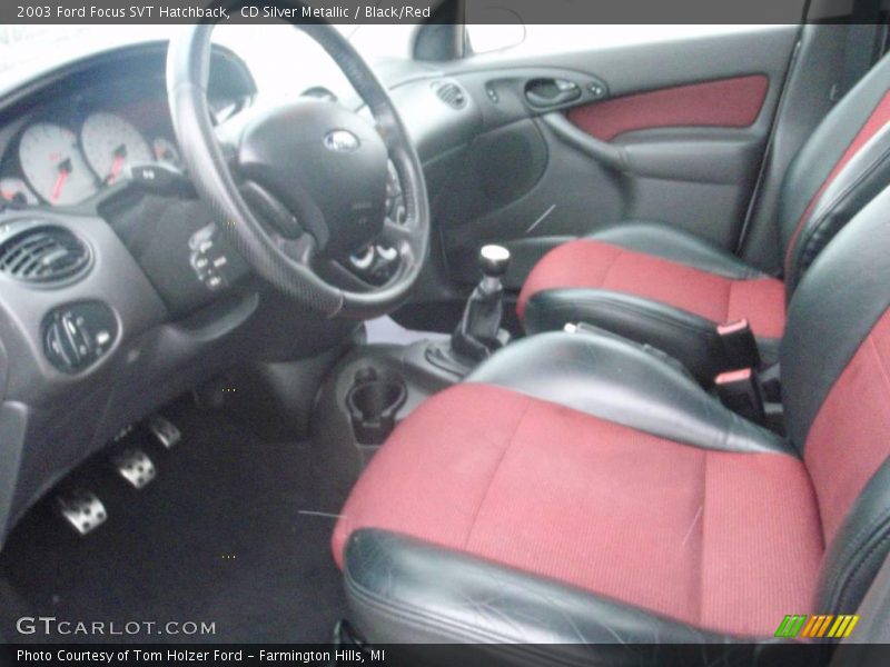 CD Silver Metallic / Black/Red 2003 Ford Focus SVT Hatchback