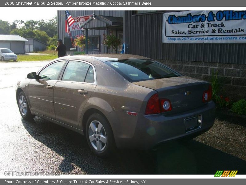 Amber Bronze Metallic / Cocoa/Cashmere Beige 2008 Chevrolet Malibu LS Sedan