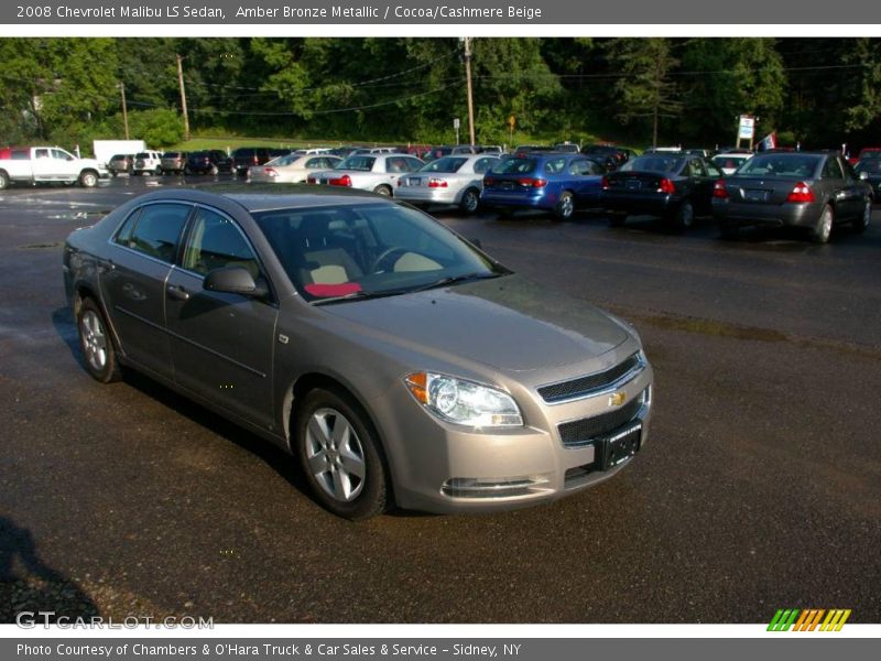 Amber Bronze Metallic / Cocoa/Cashmere Beige 2008 Chevrolet Malibu LS Sedan