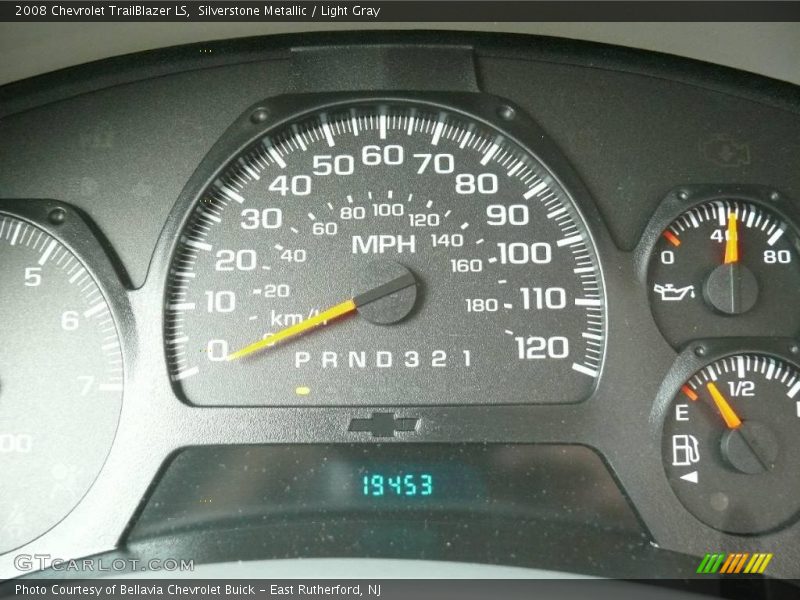 Silverstone Metallic / Light Gray 2008 Chevrolet TrailBlazer LS