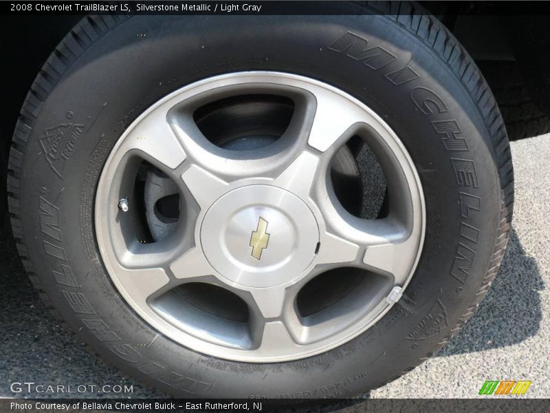 Silverstone Metallic / Light Gray 2008 Chevrolet TrailBlazer LS