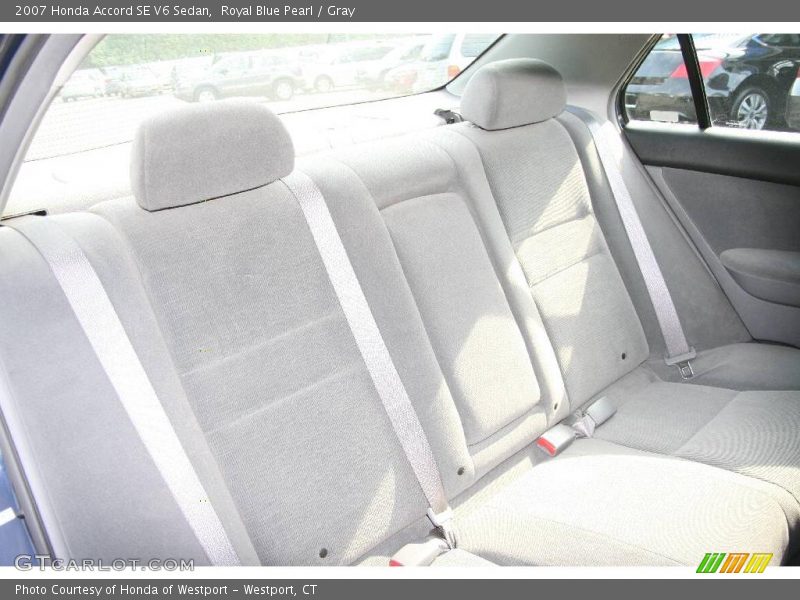 Royal Blue Pearl / Gray 2007 Honda Accord SE V6 Sedan