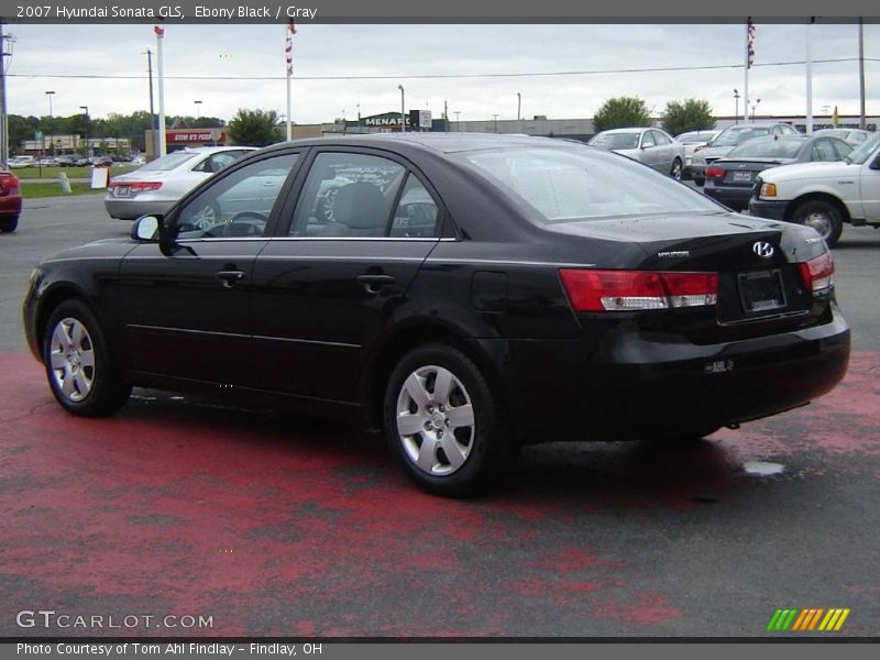 Ebony Black / Gray 2007 Hyundai Sonata GLS
