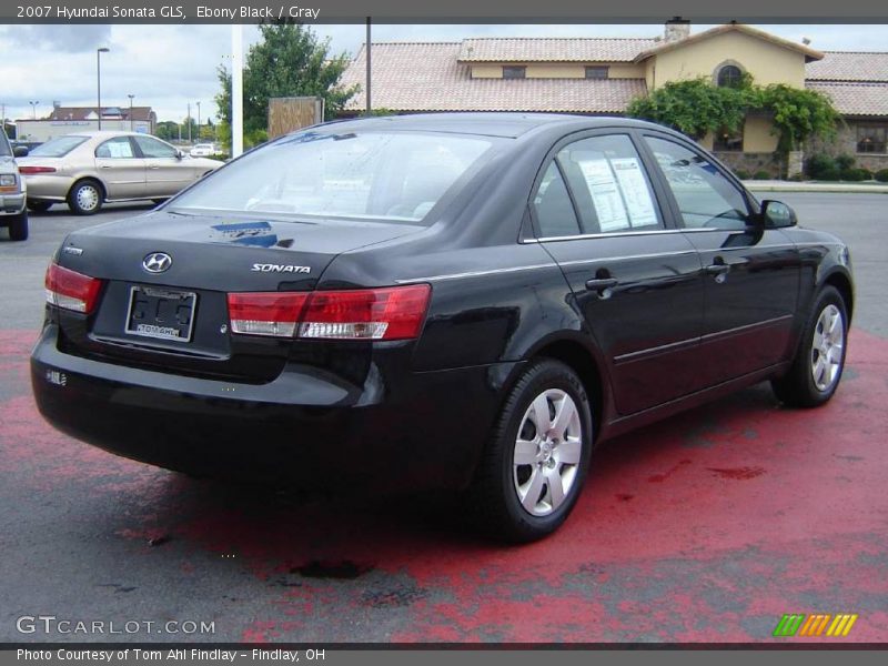 Ebony Black / Gray 2007 Hyundai Sonata GLS