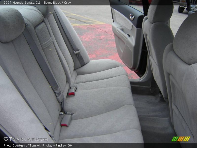 Ebony Black / Gray 2007 Hyundai Sonata GLS