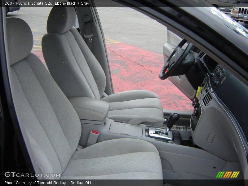 Ebony Black / Gray 2007 Hyundai Sonata GLS