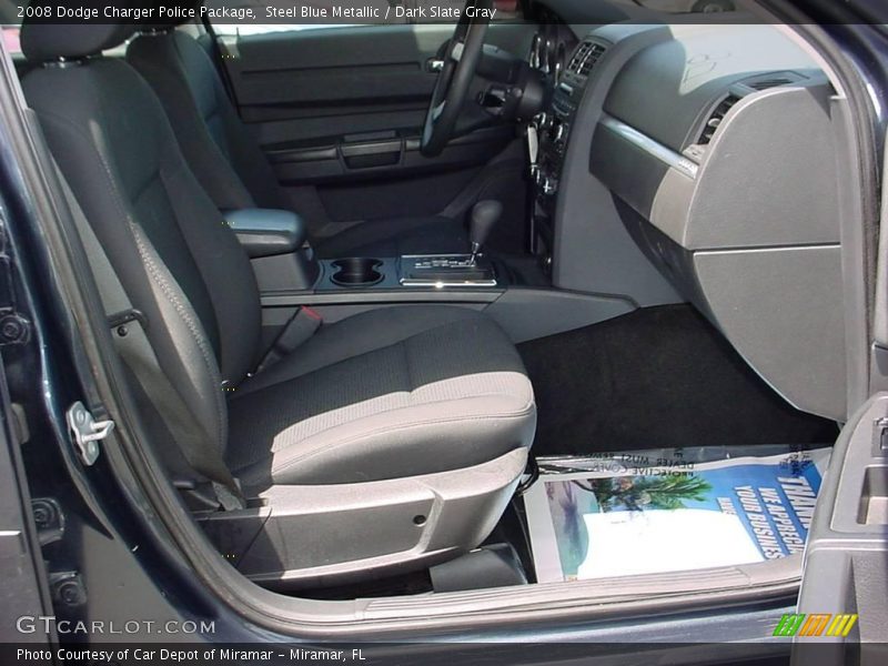 Steel Blue Metallic / Dark Slate Gray 2008 Dodge Charger Police Package