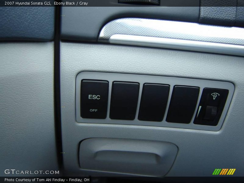 Ebony Black / Gray 2007 Hyundai Sonata GLS