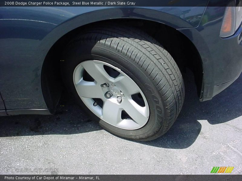 Steel Blue Metallic / Dark Slate Gray 2008 Dodge Charger Police Package