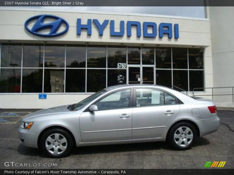 Bright Silver / Gray 2007 Hyundai Sonata GLS