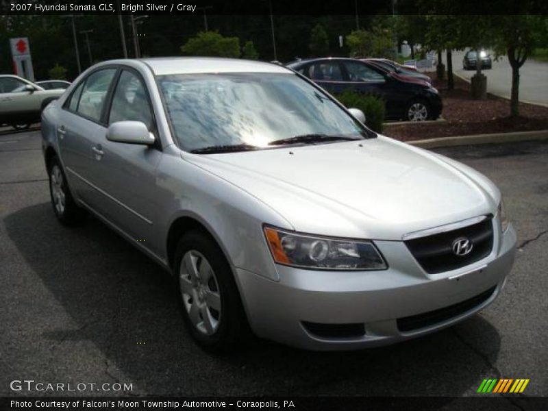 Bright Silver / Gray 2007 Hyundai Sonata GLS