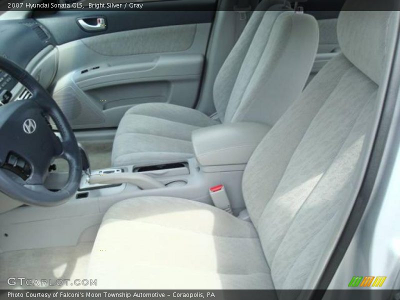 Bright Silver / Gray 2007 Hyundai Sonata GLS