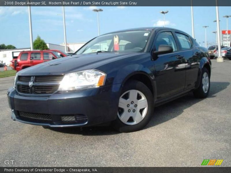 Modern Blue Pearl / Dark Slate Gray/Light Slate Gray 2008 Dodge Avenger SE