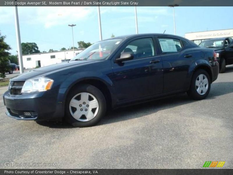 Modern Blue Pearl / Dark Slate Gray/Light Slate Gray 2008 Dodge Avenger SE