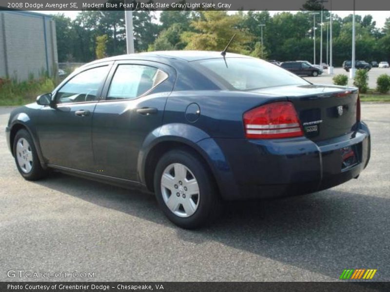 Modern Blue Pearl / Dark Slate Gray/Light Slate Gray 2008 Dodge Avenger SE