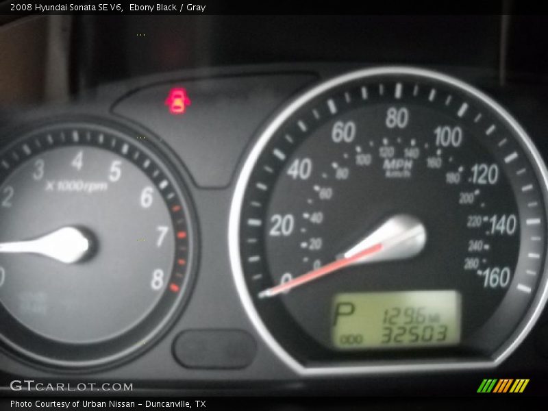 Ebony Black / Gray 2008 Hyundai Sonata SE V6
