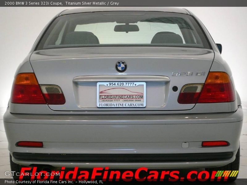 Titanium Silver Metallic / Grey 2000 BMW 3 Series 323i Coupe