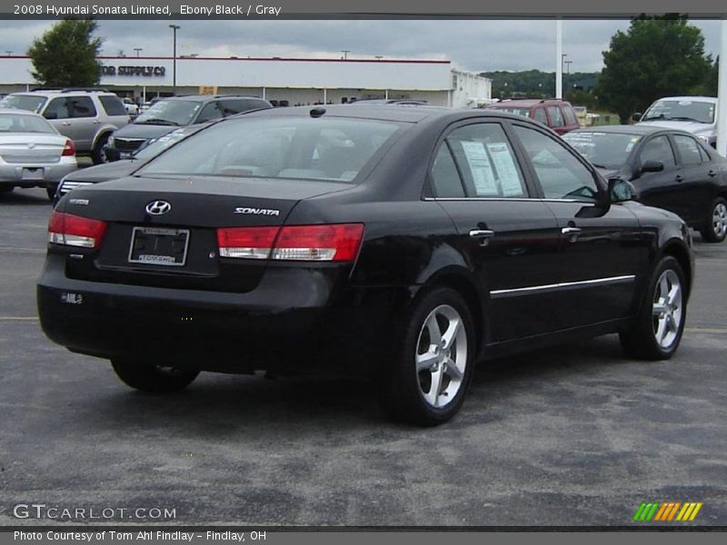 Ebony Black / Gray 2008 Hyundai Sonata Limited