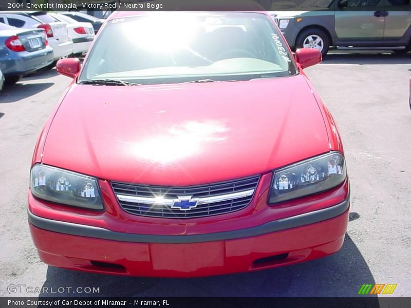 Victory Red / Neutral Beige 2004 Chevrolet Impala