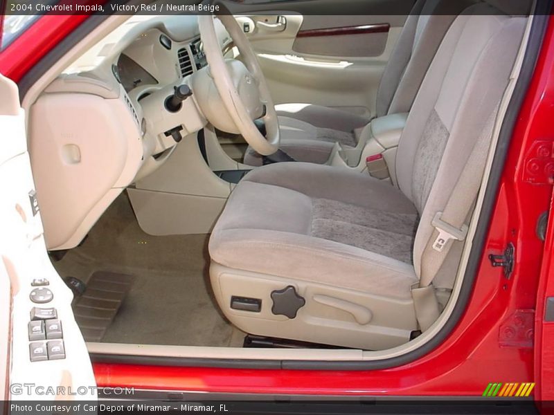 Victory Red / Neutral Beige 2004 Chevrolet Impala