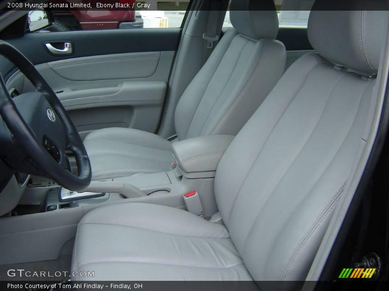Ebony Black / Gray 2008 Hyundai Sonata Limited