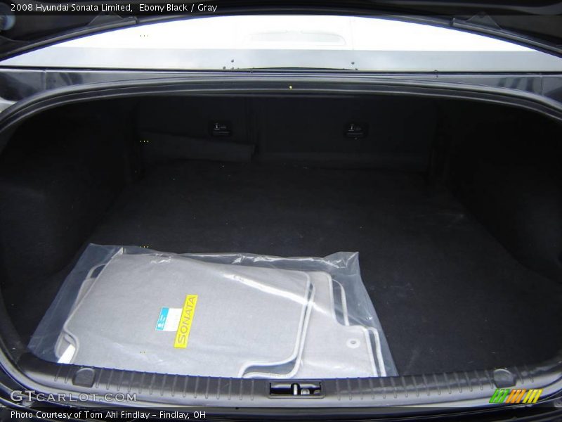 Ebony Black / Gray 2008 Hyundai Sonata Limited