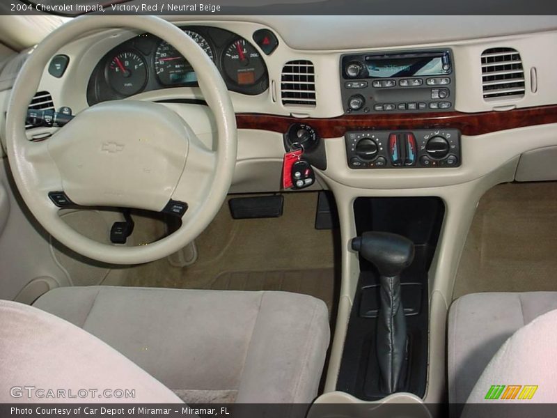 Victory Red / Neutral Beige 2004 Chevrolet Impala