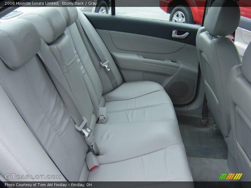 Ebony Black / Gray 2008 Hyundai Sonata Limited