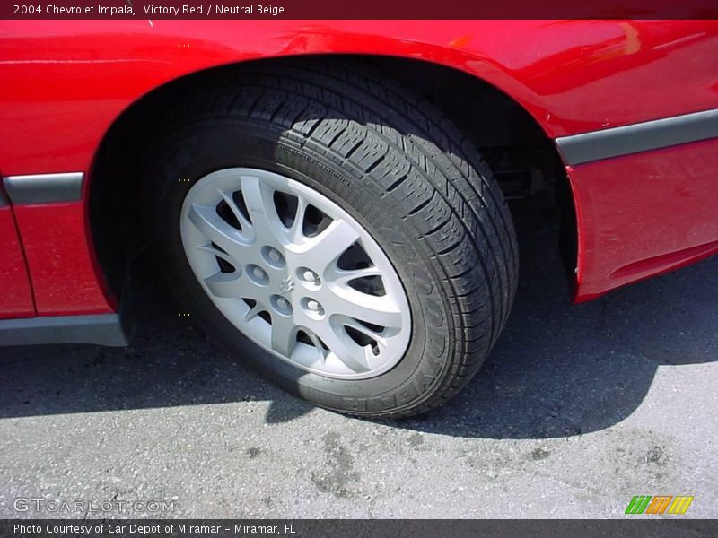 Victory Red / Neutral Beige 2004 Chevrolet Impala