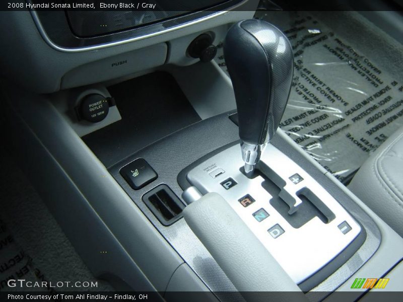 Ebony Black / Gray 2008 Hyundai Sonata Limited