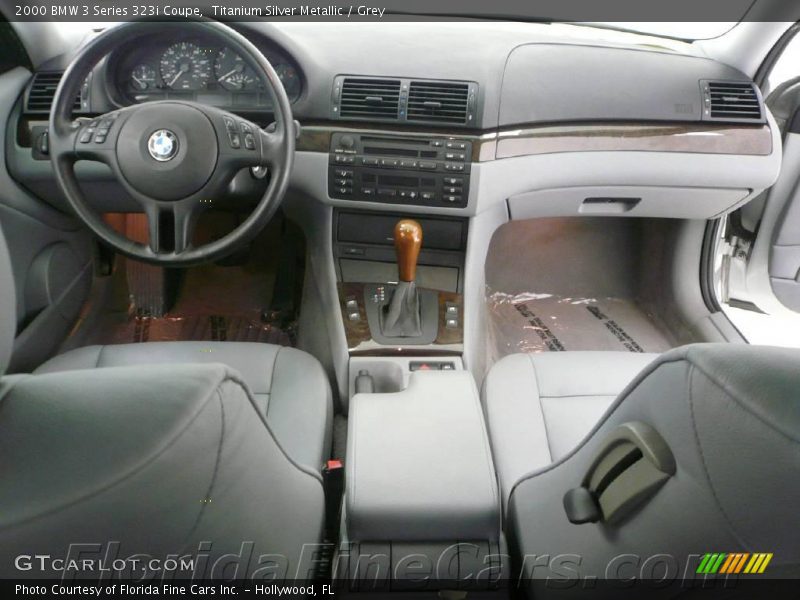 Titanium Silver Metallic / Grey 2000 BMW 3 Series 323i Coupe