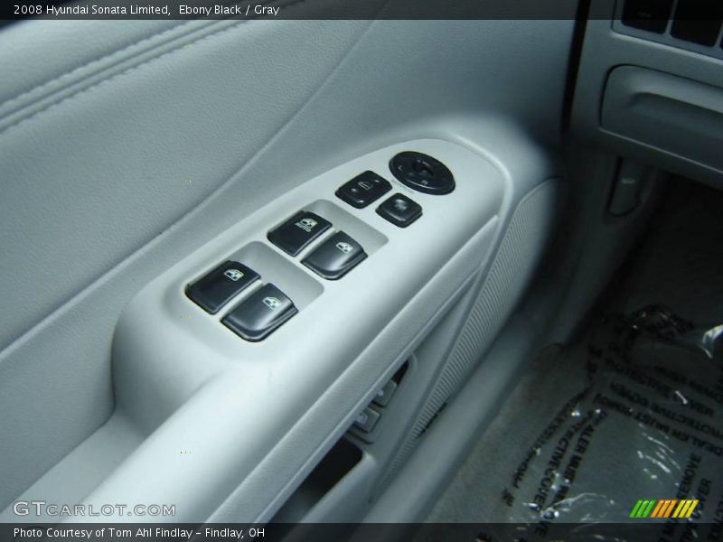 Ebony Black / Gray 2008 Hyundai Sonata Limited