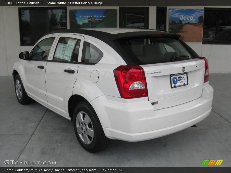 Stone White / Pastel Pebble Beige 2008 Dodge Caliber SE