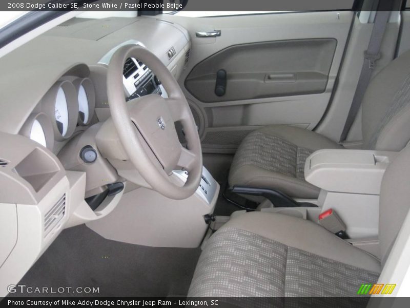 Stone White / Pastel Pebble Beige 2008 Dodge Caliber SE