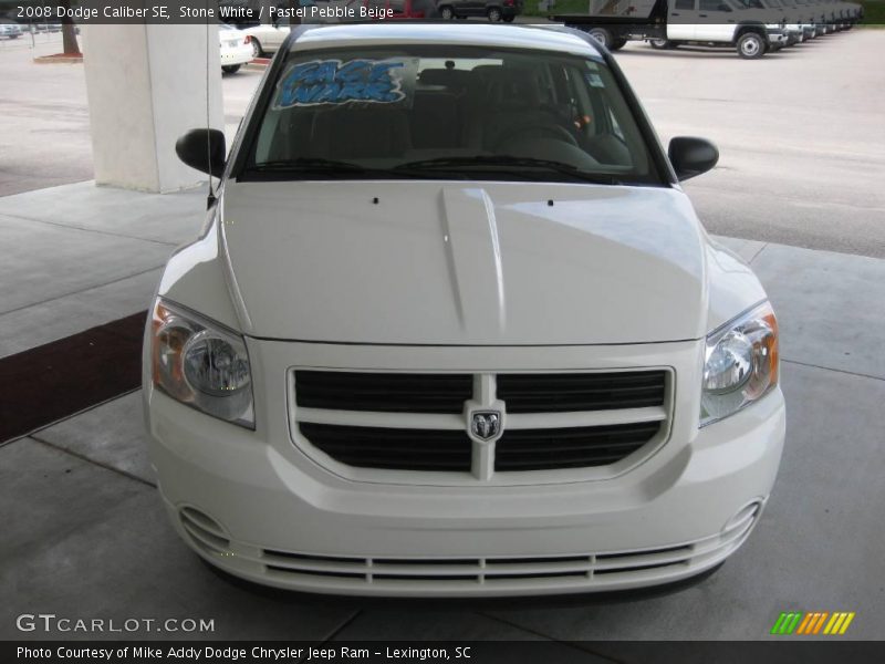 Stone White / Pastel Pebble Beige 2008 Dodge Caliber SE