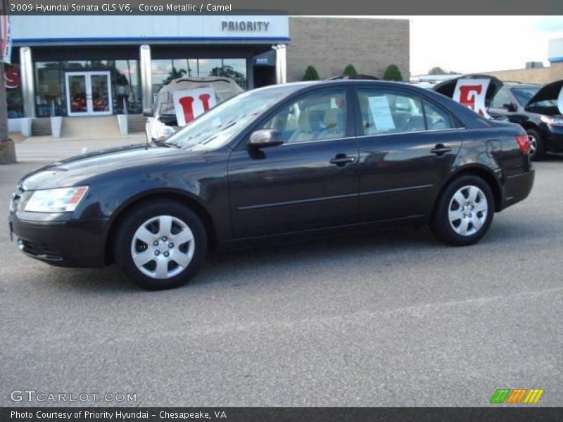 Cocoa Metallic / Camel 2009 Hyundai Sonata GLS V6